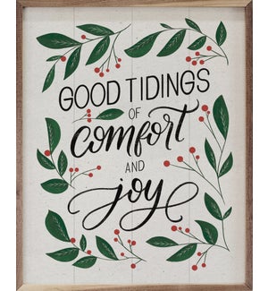 Christmas Sayings VI Good Tidings By Becky Thorns